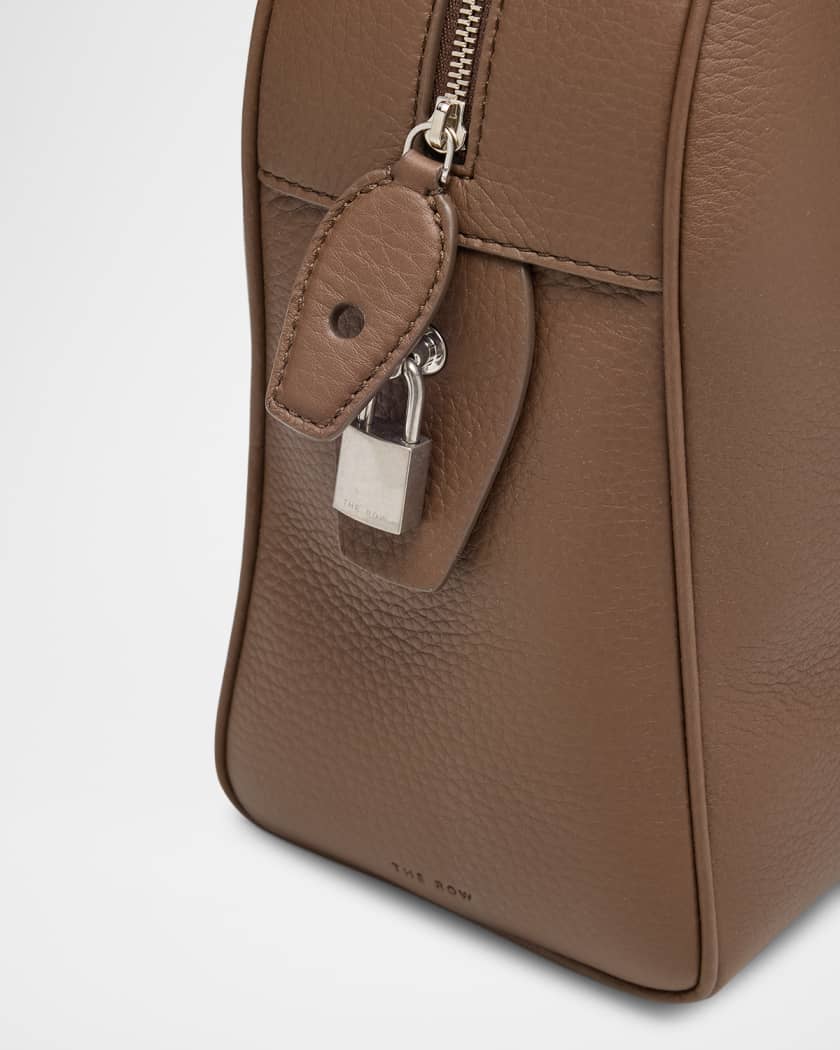 India 12.00 Top-Handle Bowling Bag in Leather