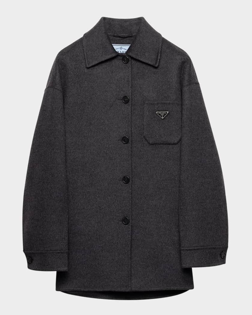春アウター☆PRADA☆S ingle-breasted double wool caban jacket Prada Single-Breasted Double Cashwool Caban Jacket | Neiman
