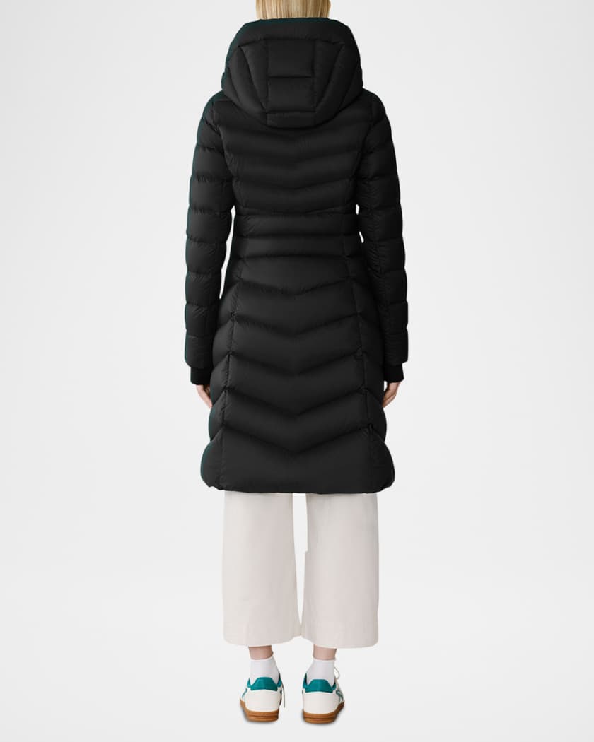 Lita-U Down Fit-&-Flare Hooded Coat