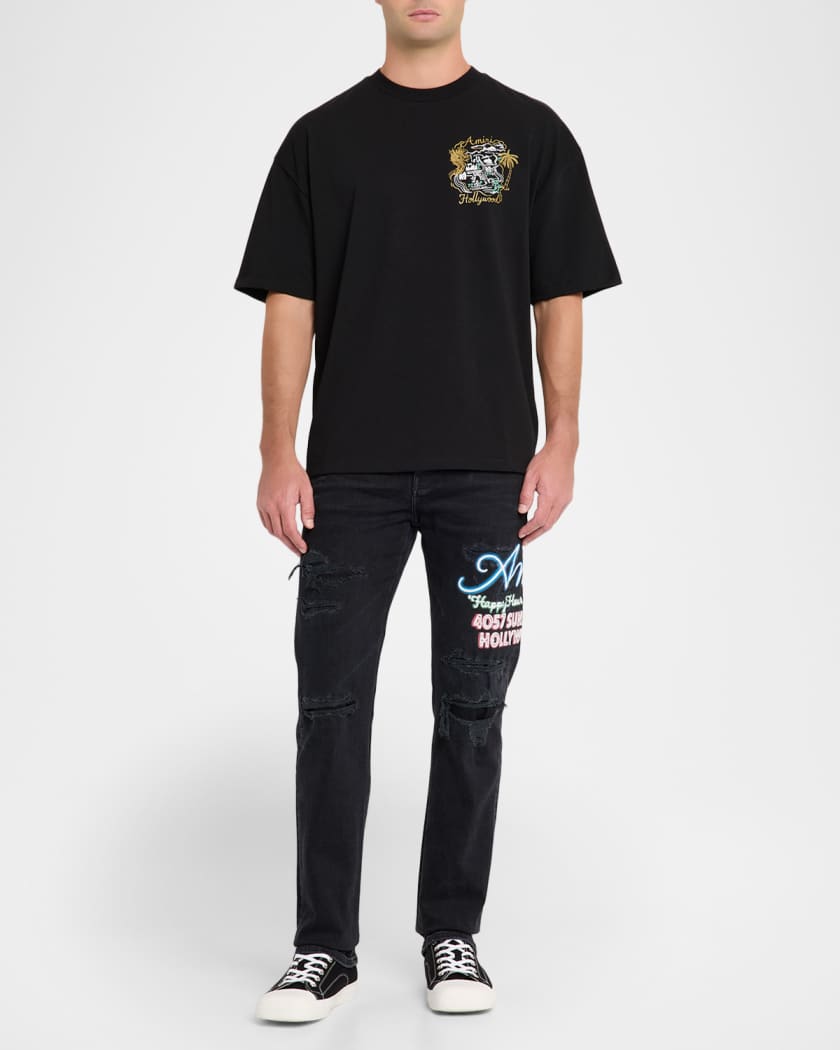 Men's Amiri Hollywood Oversized Logo T-Shirt