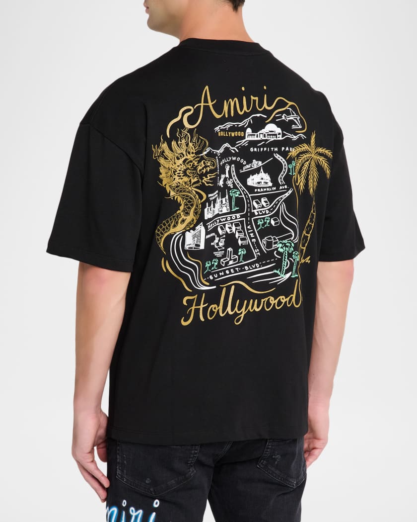 Men's Amiri Hollywood Oversized Logo T-Shirt