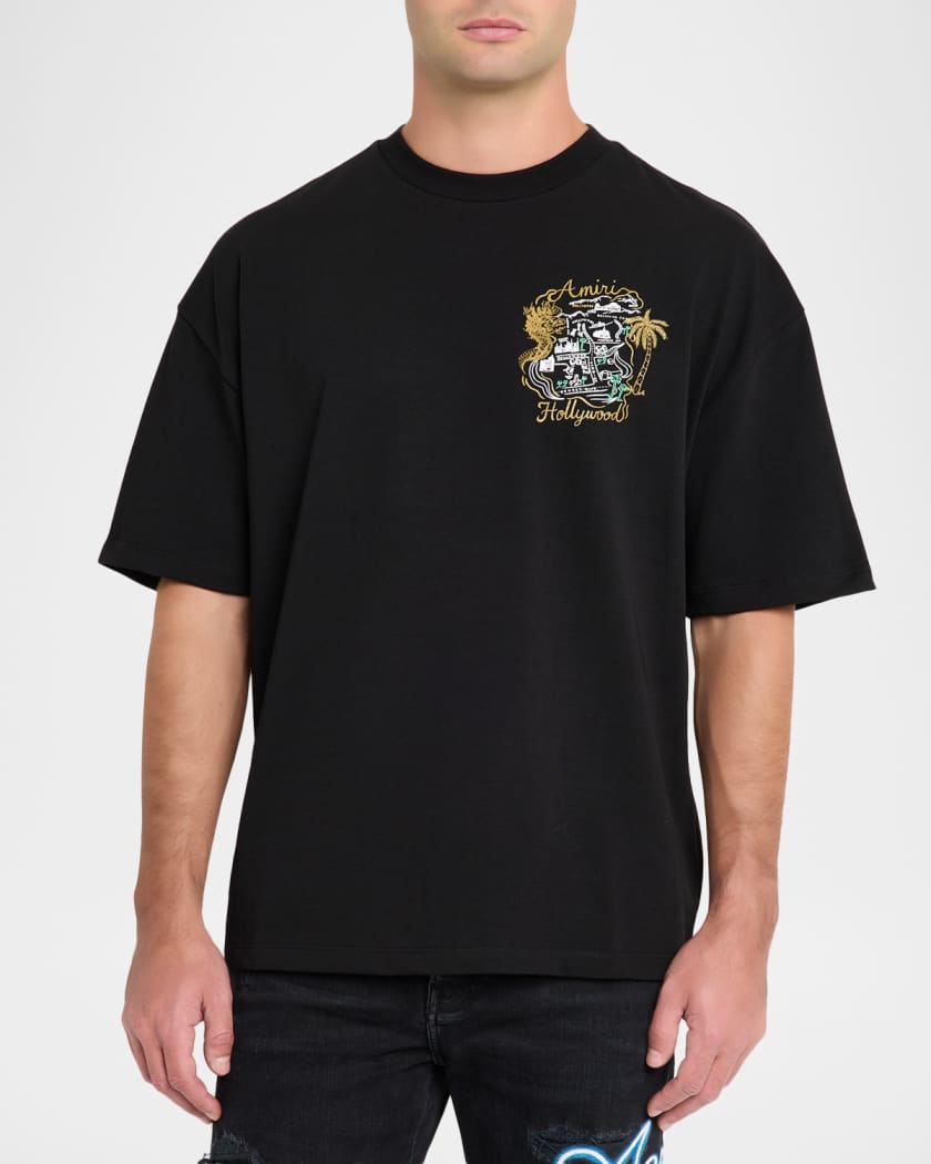 Men's Amiri Hollywood Oversized Logo T-Shirt