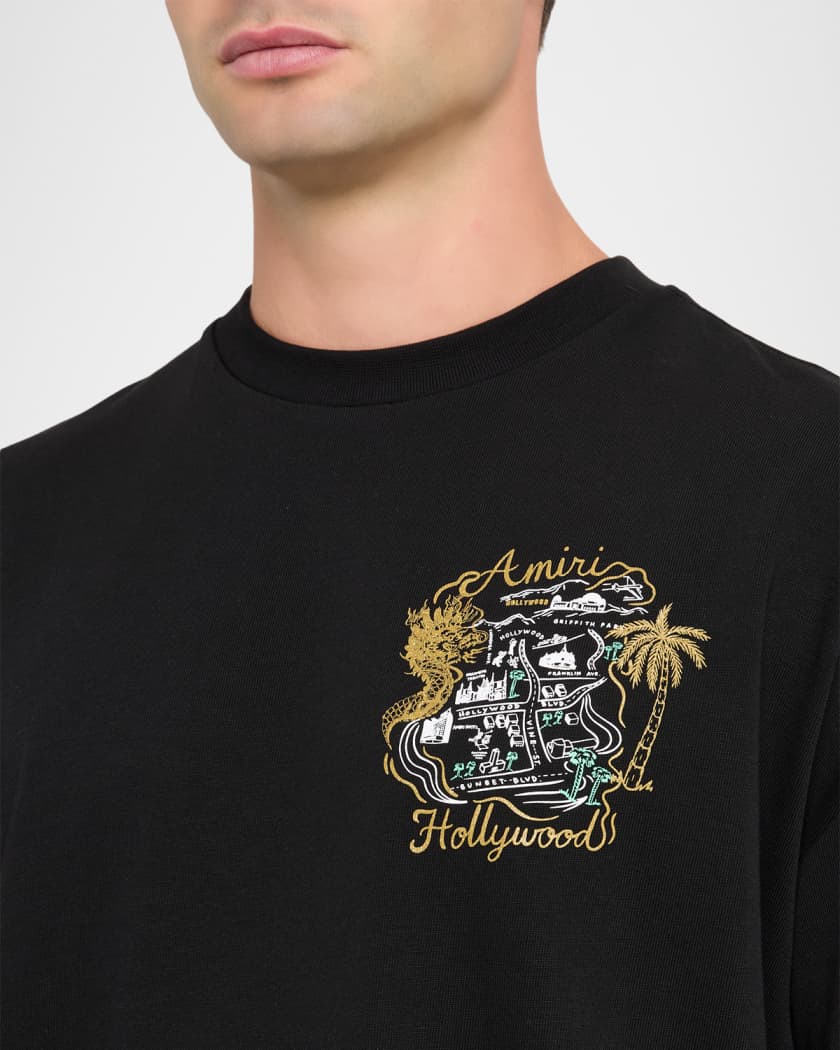 Men's Amiri Hollywood Oversized Logo T-Shirt
