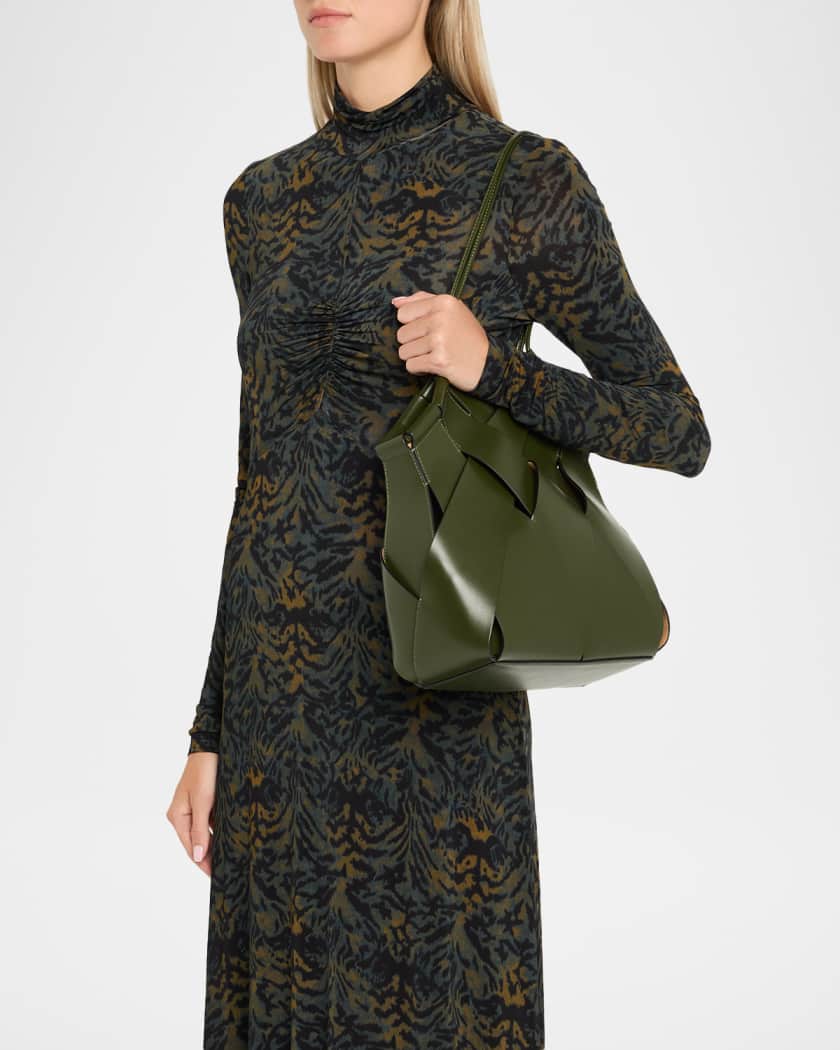 Charlotte Woven Leather Shoulder Bag