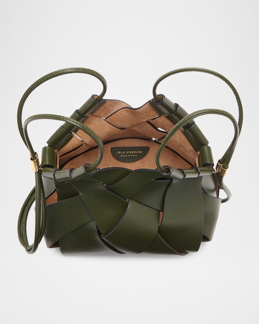 Charlotte Woven Leather Shoulder Bag