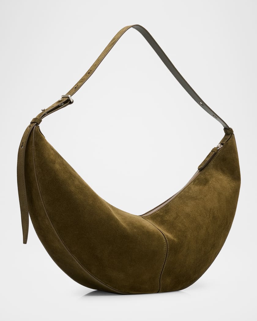 Slide Suede Hobo Bag