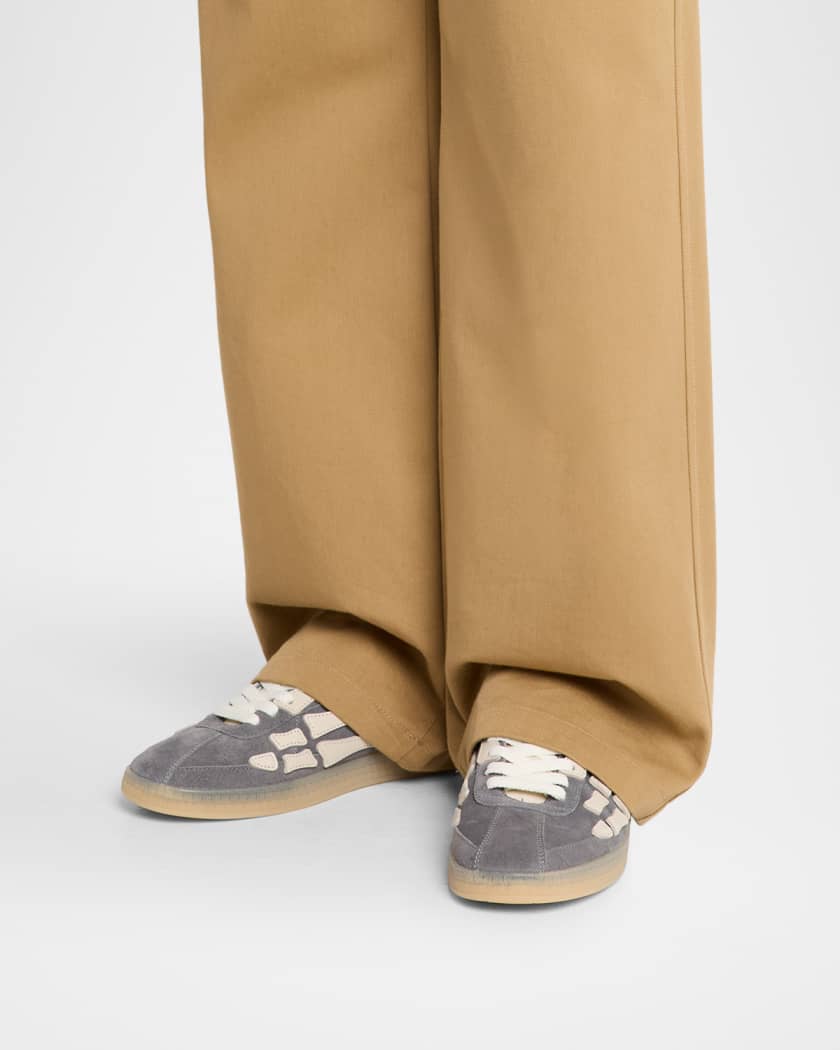 Men's Pacific Bones Suede Low-Top Sneakers