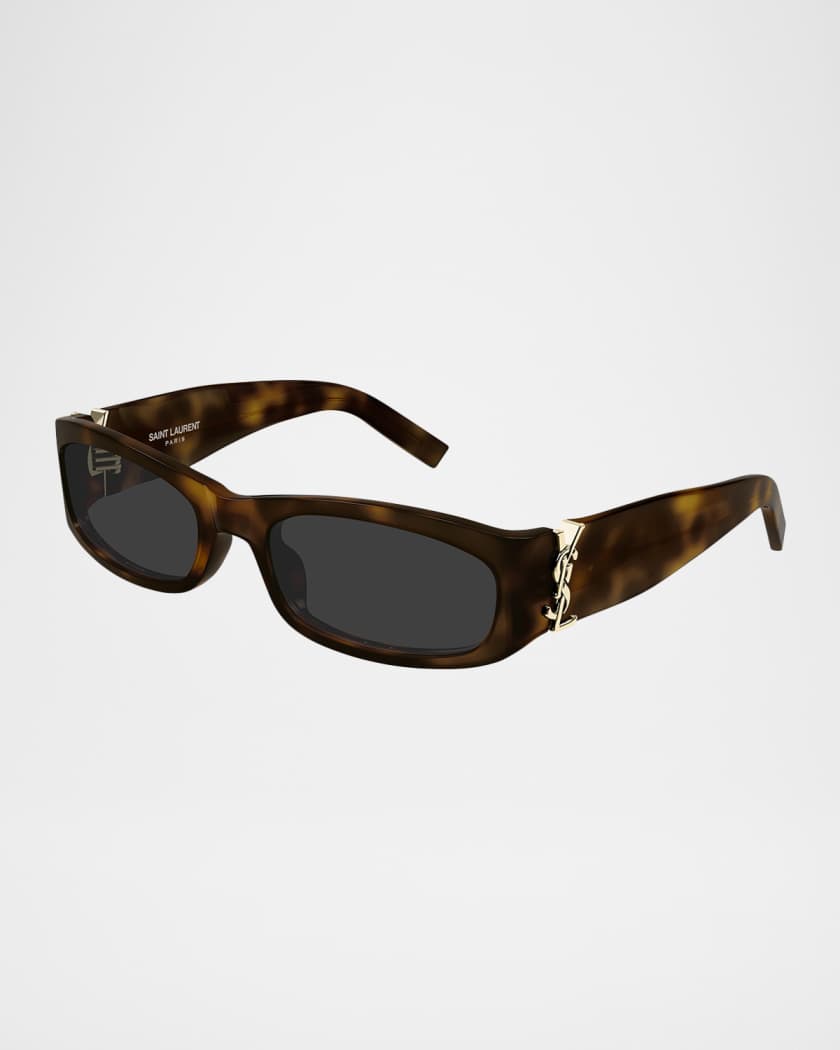Saint Laurent YSL 55mm Rectangular Acetate Sunglasses Neiman Marcus