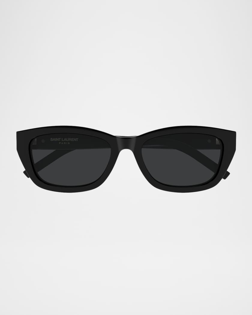 Saint Laurent YSL 55mm Rectangular Acetate Sunglasses Neiman Marcus