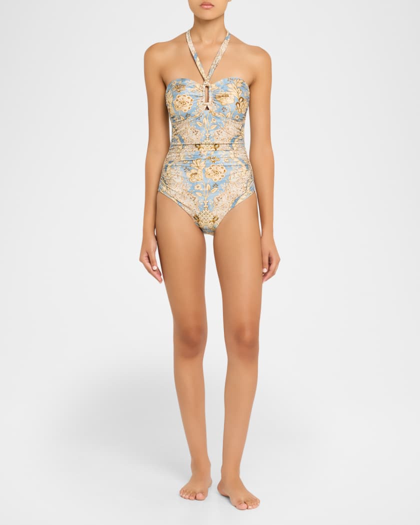 Zimmermann Daylight Wide Link One-Piece Swimsuit | Neiman Marcus