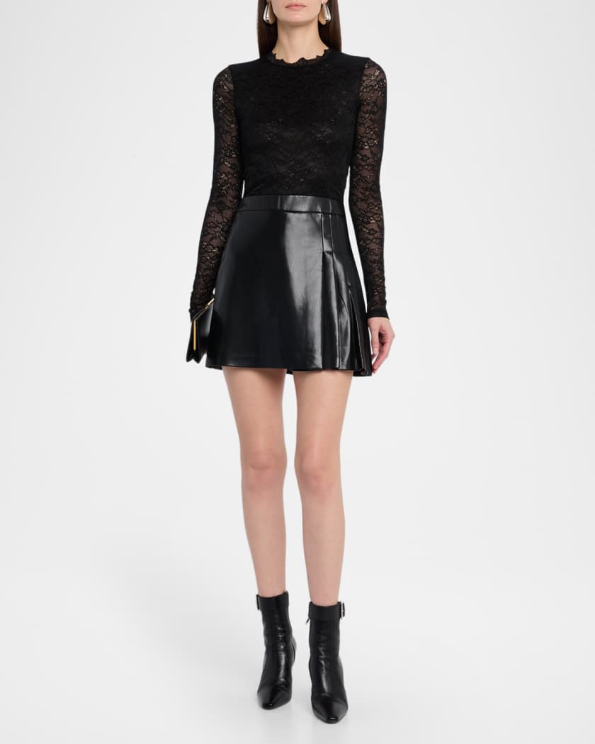 Chara Lace Combo Mini Dress