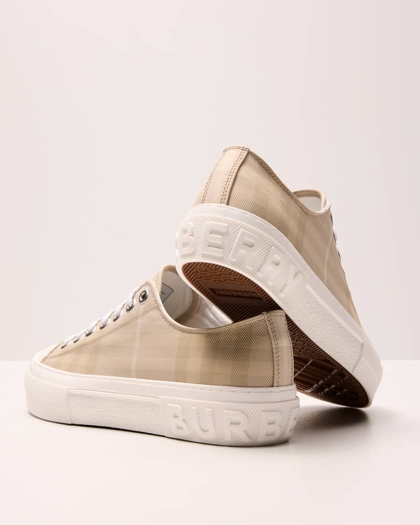 BURBERRY JACK スニーカー Burberry Jack Check Low-Top Sneakers | Neiman Marcus
