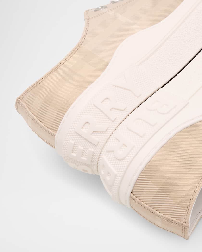 Burberry Jack Check Low-Top Sneakers | Neiman Marcus