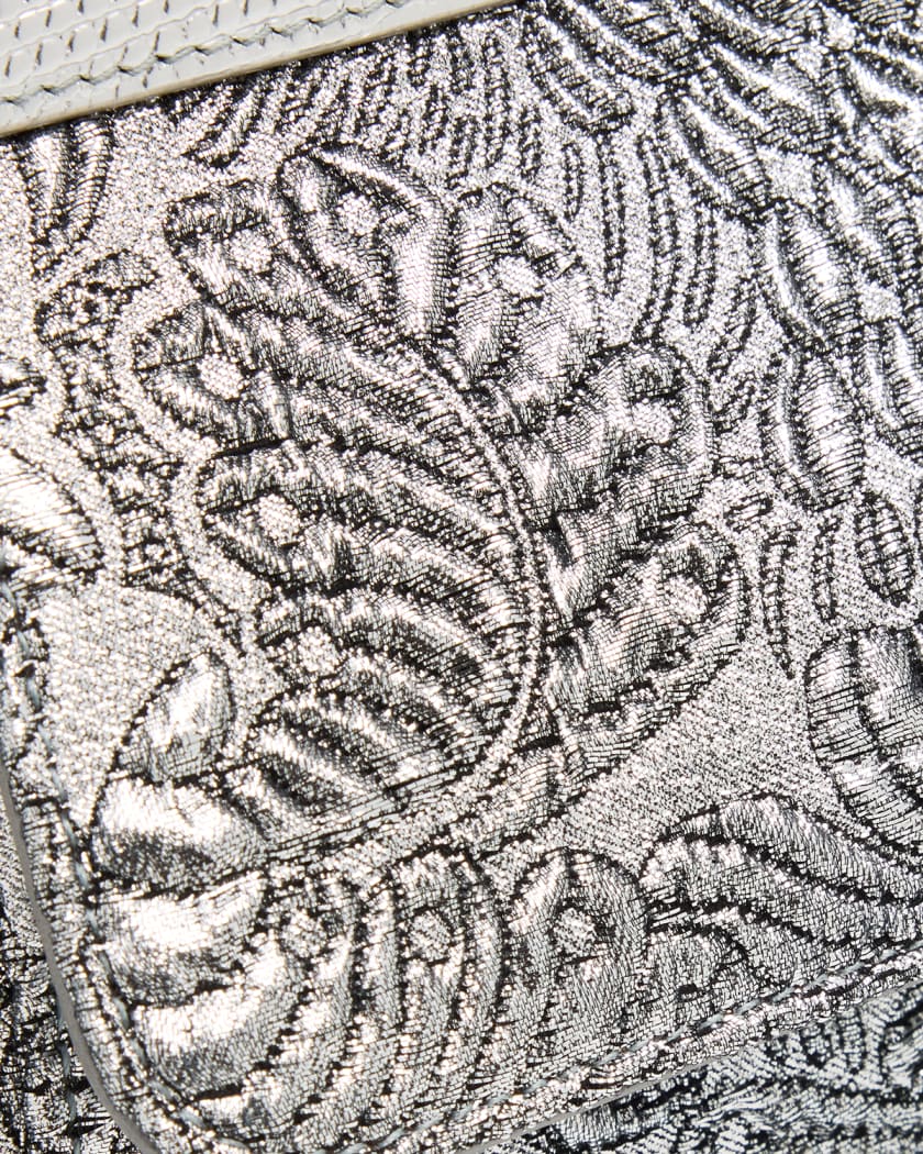 【DOLCE&GABBANA】グレー　ペーズリー柄　細幅　シルク　イタリア DOLCE&GABBANA】グレー ペーズリー柄 細幅 シルク イタリア