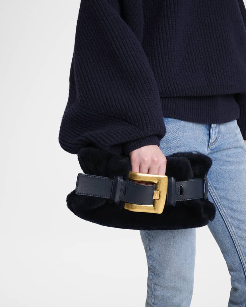 Anthem Mini Shoulder Bag in Shearling