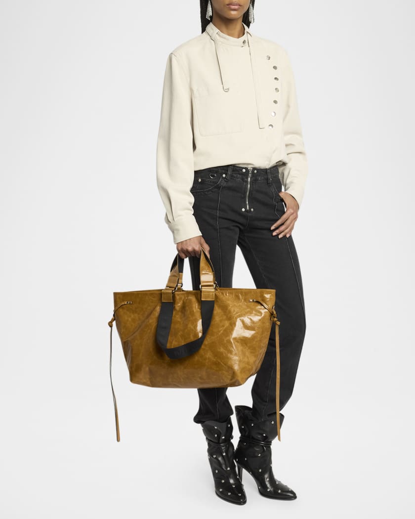 Isabel Marant Wardy Soft Leather Tote Bag | Neiman Marcus