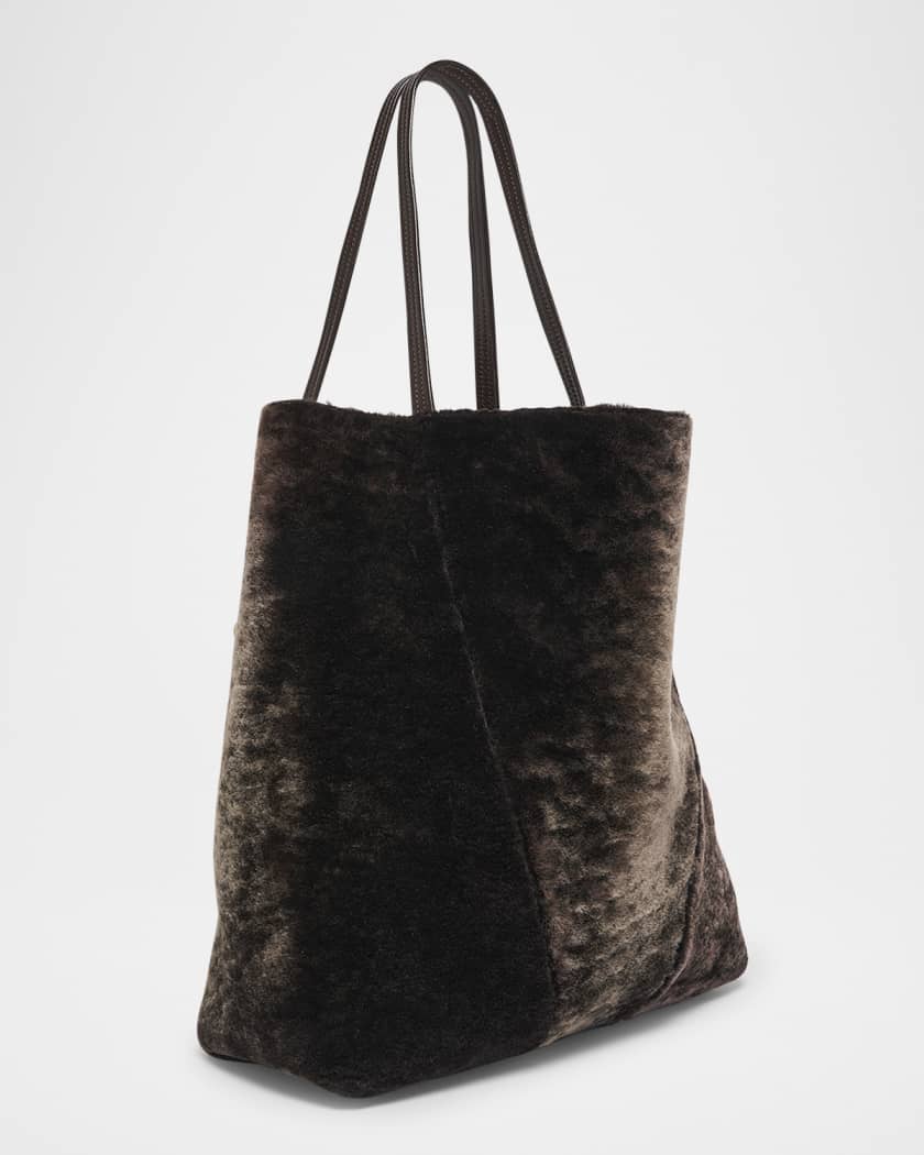 Spin Large Shearling Tote Bag