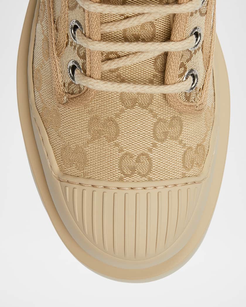 GG Monogram Canvas Combat Boots