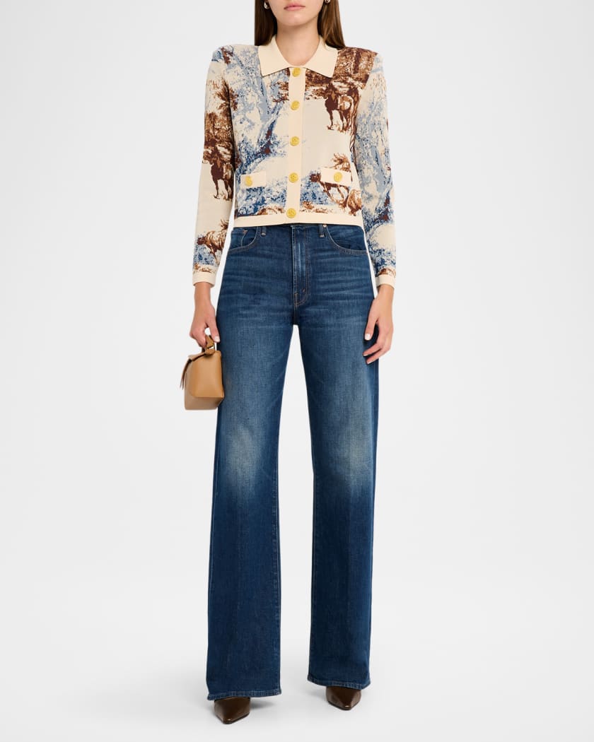 Western Toile Osiris Jacquard Cardigan