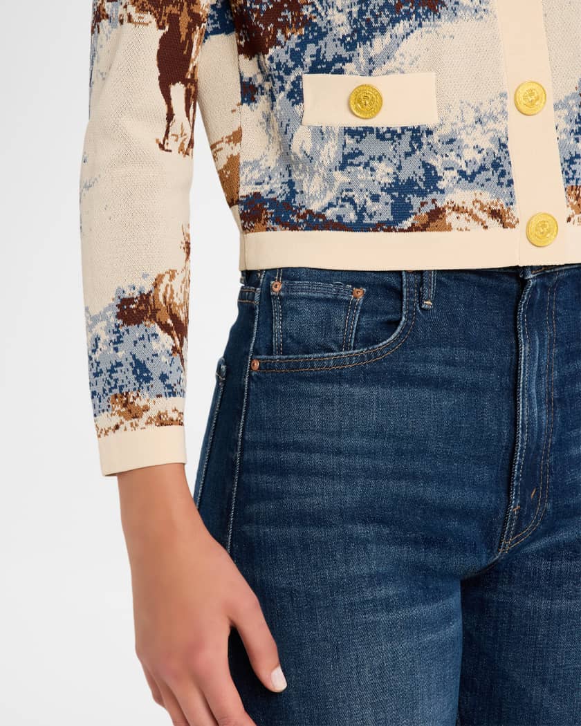 Western Toile Osiris Jacquard Cardigan