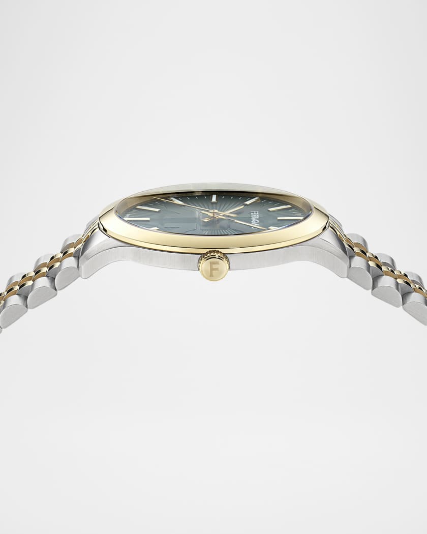 Men's 40mm Two-Tone Bracelet Watch