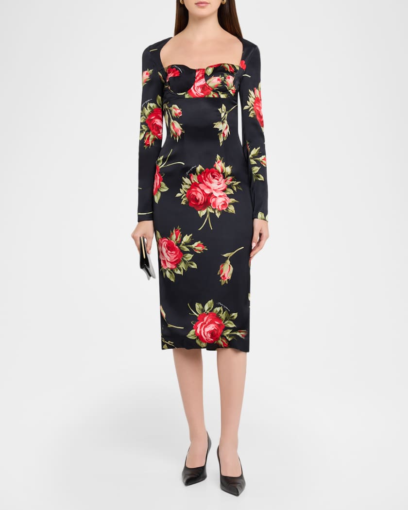 slim fit dress slacks Elegant Velvet and Rose Print Long Formal Dress, A-Line Short Sleeve Prom Party Dress US 12 / Black