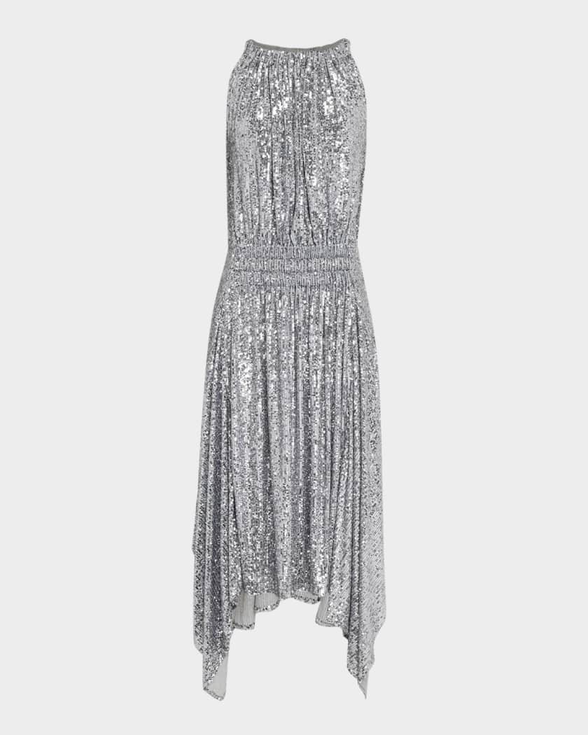 Rabanne Midi Dress In Sequins