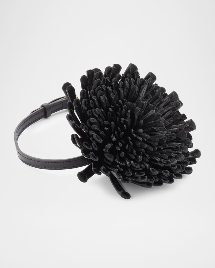 Leather Flower Choker
