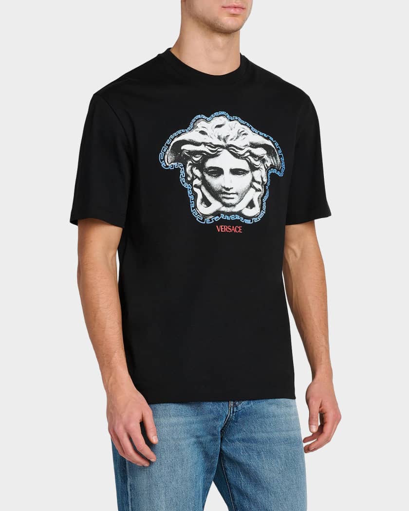 ヒ*キ様 VERSACE ブラック Tシャツ メデューサデザイン Versace Men's Sculptural Medusa Cotton Jersey T-Shirt | Neiman Marcus