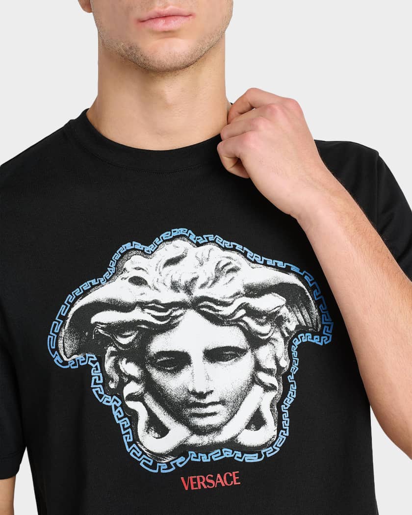 ヒ*キ様 VERSACE ブラック Tシャツ メデューサデザイン Versace Men's Sculptural Medusa Cotton Jersey T-Shirt | Neiman Marcus