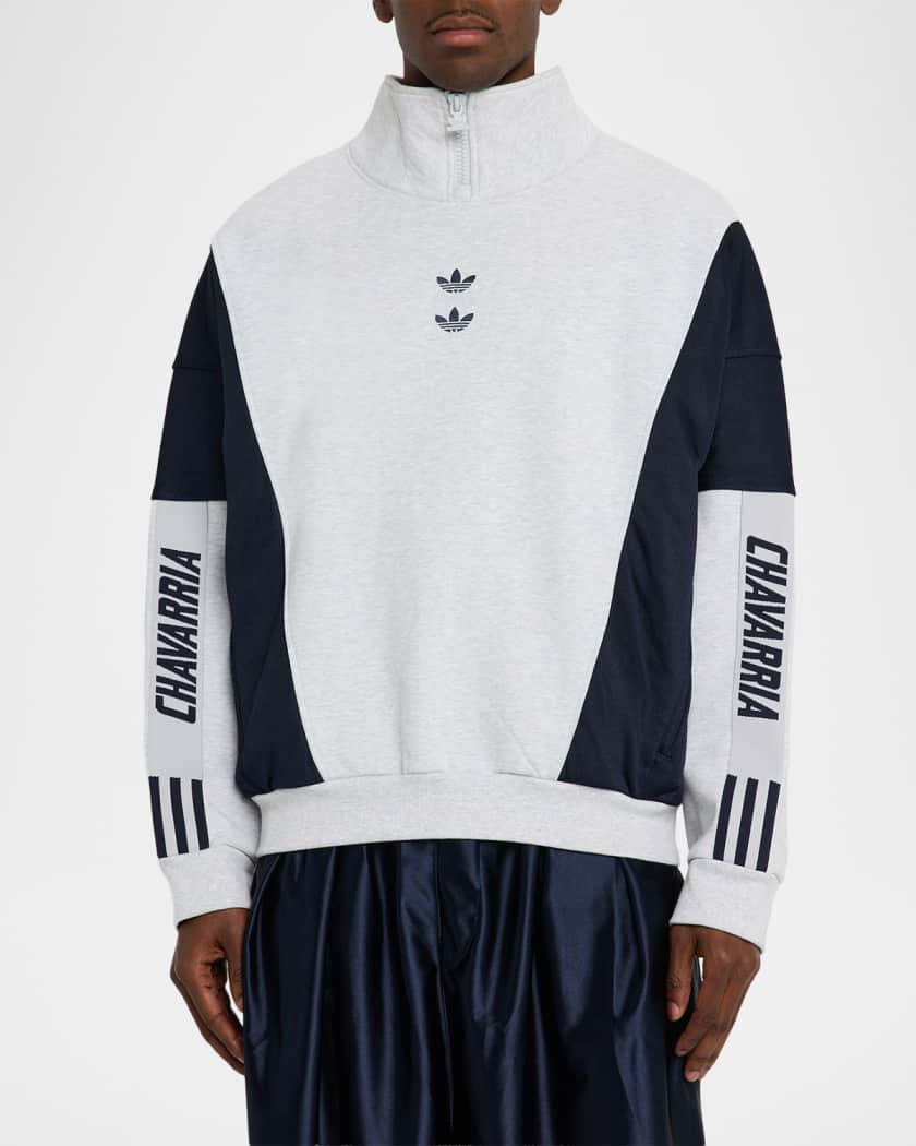 Adidas x Willy Chavarria Men's Terry Watsonville Mock Neck Sweater