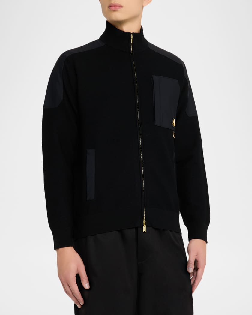 Moose Knuckles Men's Elowan Full-Zip Sweater | Neiman Marcus