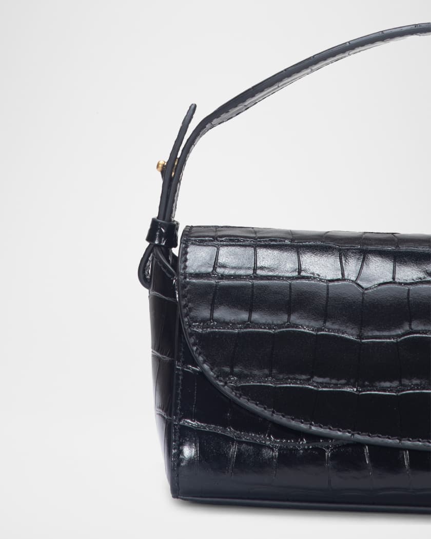 Sabrina Croc-Effect Leather Crossbody Bag