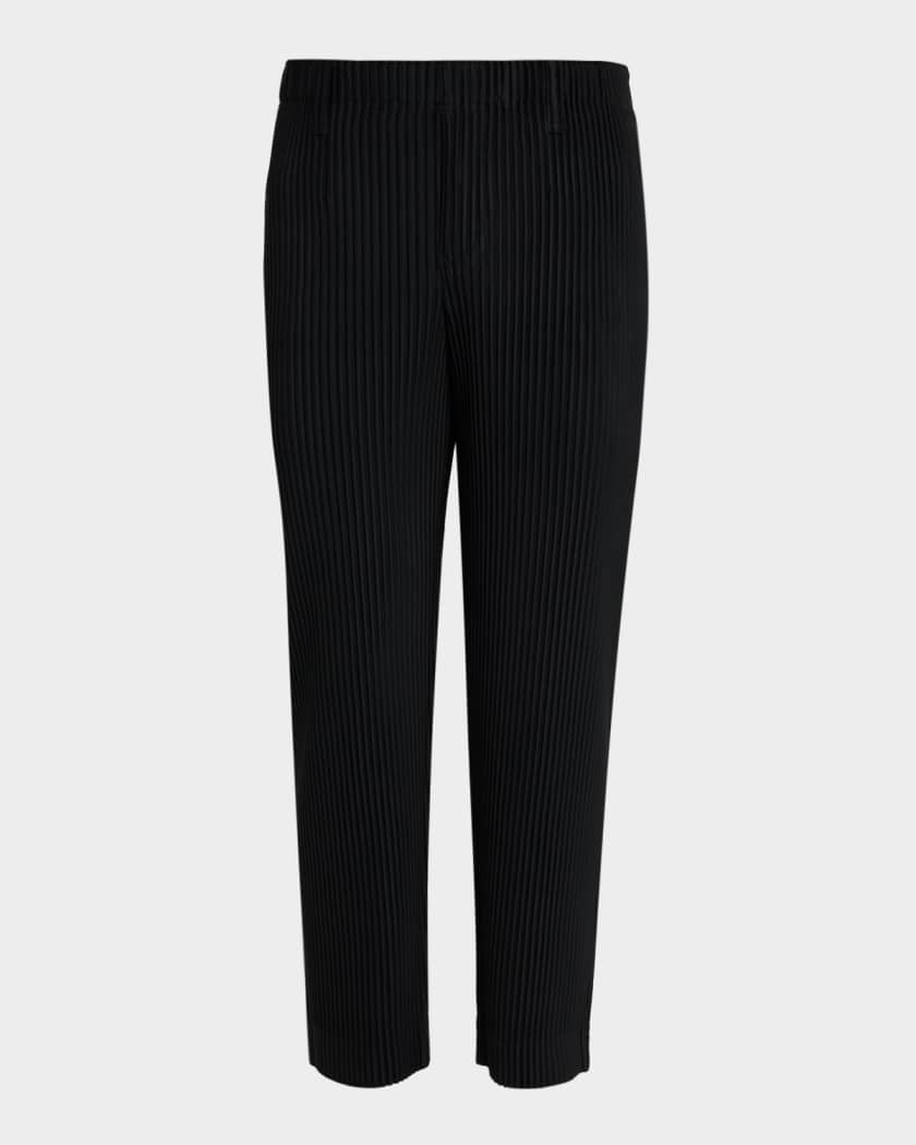 Homme Plisse Issey Miyake Men's Basics Pleated Straight-Leg Pants