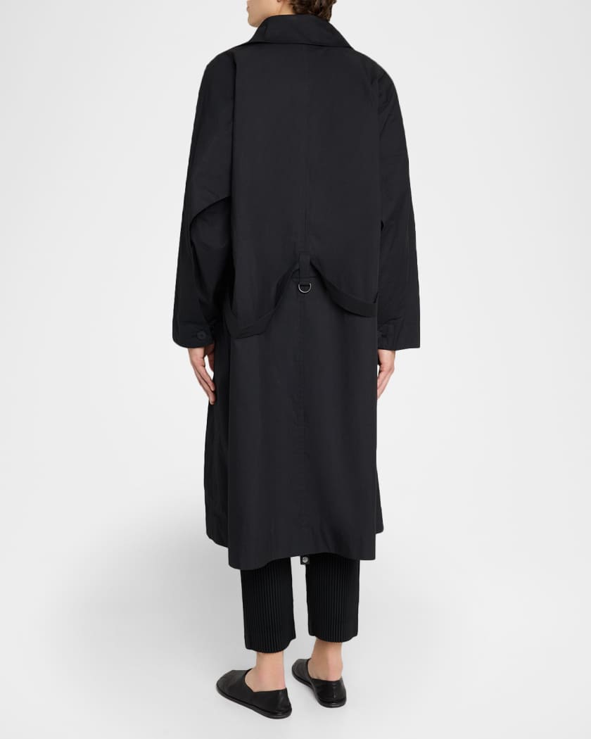 Homme Plisse Issey Miyake Men's Cavity Long Coat | Neiman Marcus