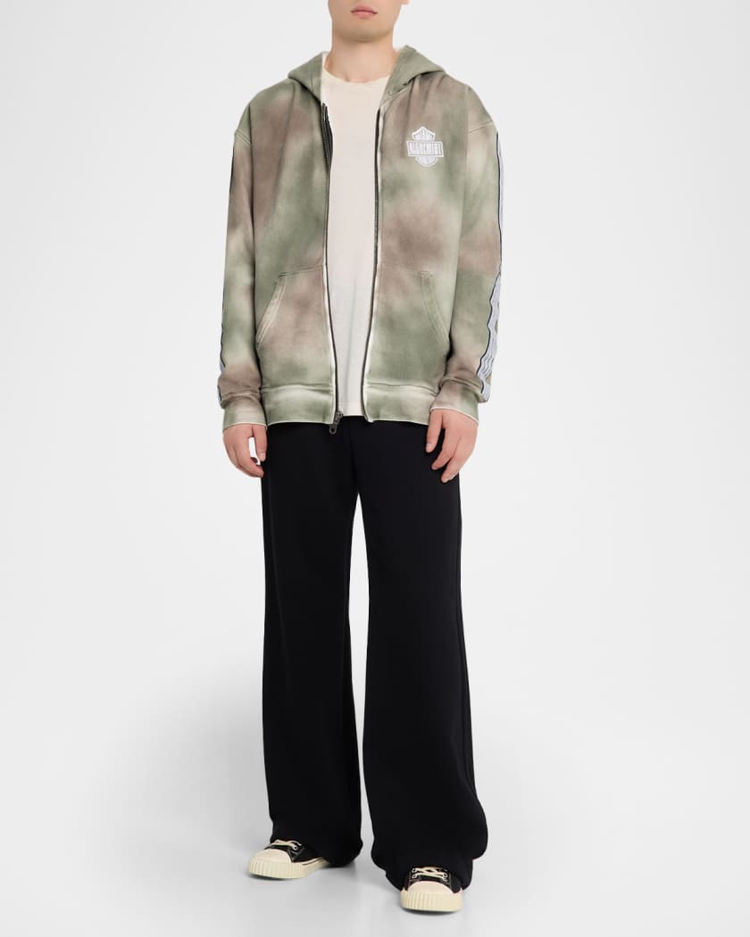 トップス ALCHEMIST ALMAFW23MSS01b Alchemist Men's Rider Cotton Logo-Embroidered Full-Zip Hoodie