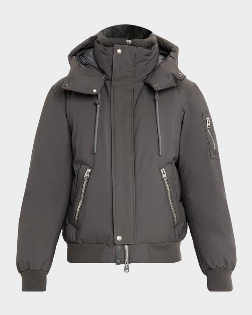 Men's Iker-Z 2-in-1 Down Bomber with Removable Shearling Bib