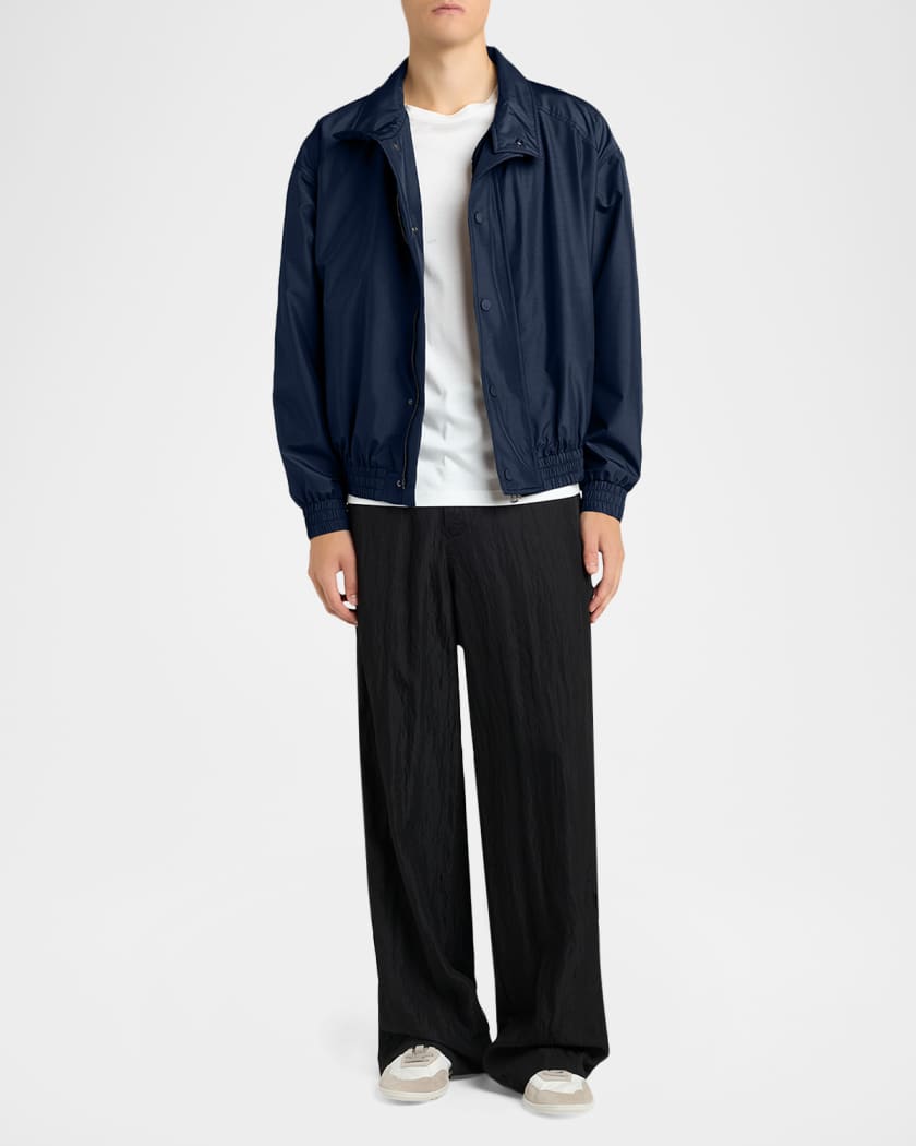 Giorgio Armani Men's Oversized Snap-Front Bomber Jacket | Neiman