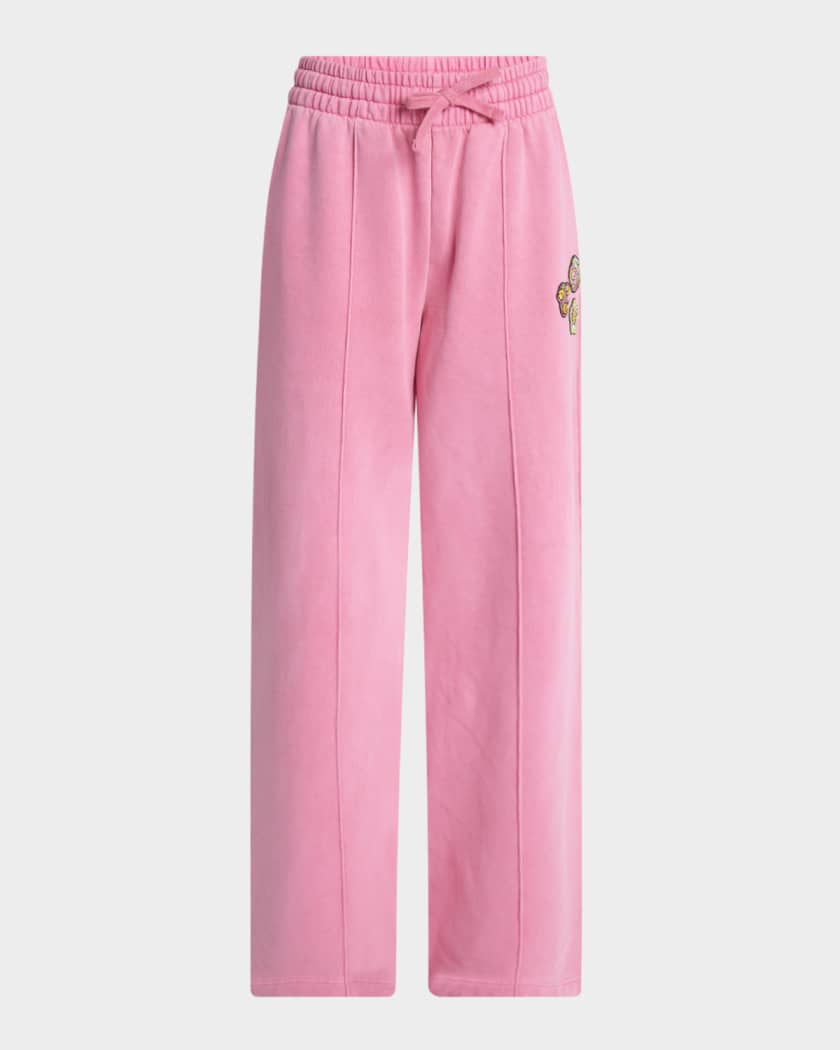 CASABLANCA Pintuck Wide-Leg Sweatpants | Neiman Marcus