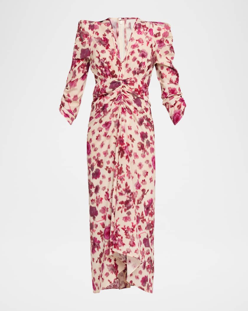 knee length dresses for ladies Isabel Marant Terenae Midi Dress