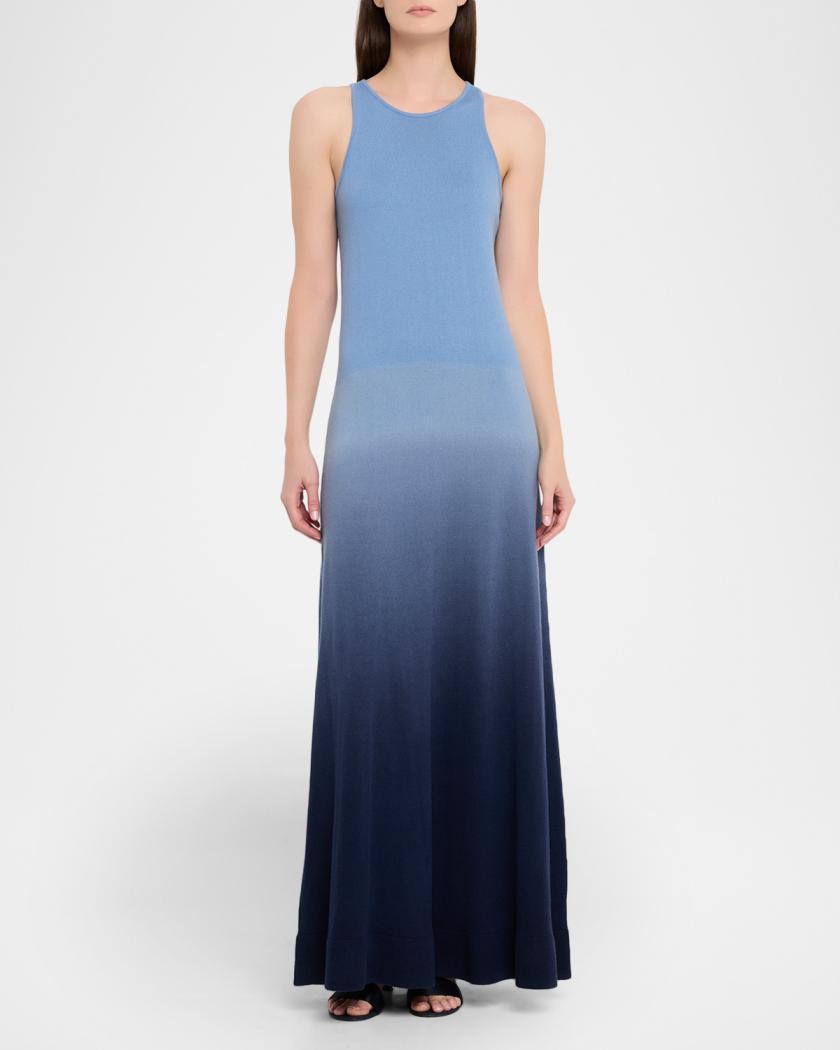 michael kors bridesmaid dresses Michael Kors Collection Ombre Cashmere Knit Maxi Dress, Lake Multi, Women's, XS, Casual & Work Dresses Maxi Dresses