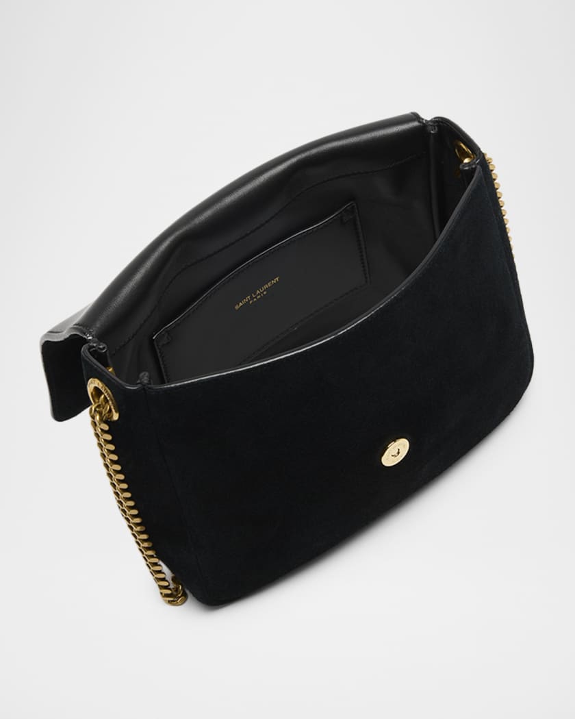 Kate YSL Flap Shoulder Bag in Suede