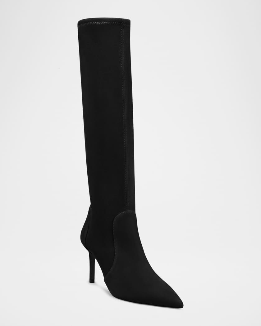 75mm Stuart Power Suede Knee-High Boots