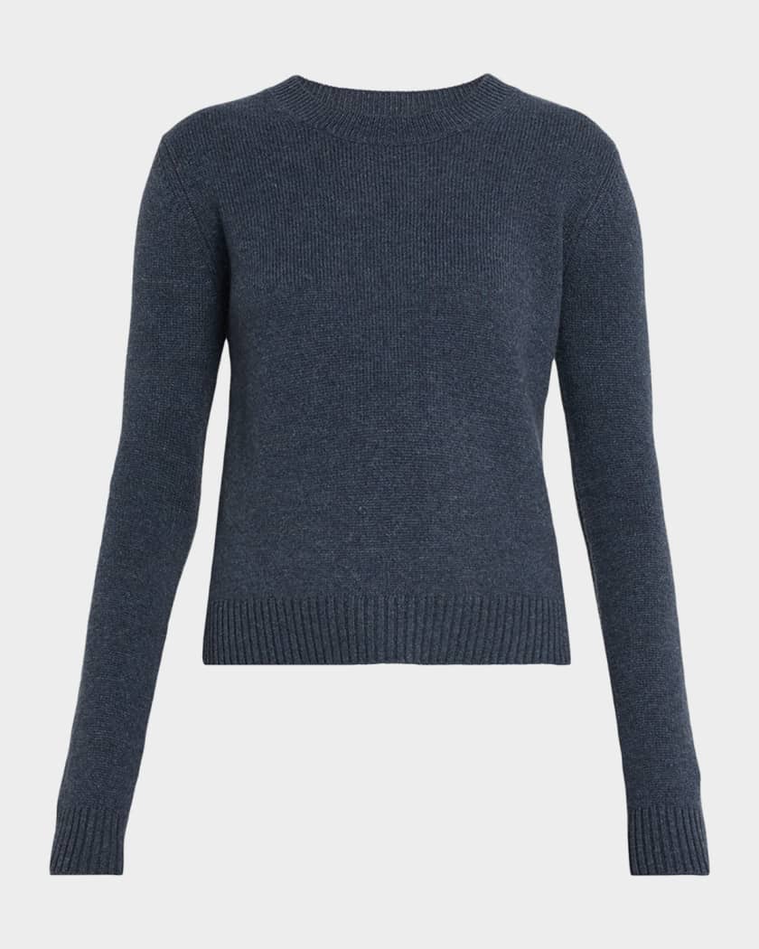 Lisa Yang Sony Cashmere Shrunken Crewneck Sweater | Neiman Marcus