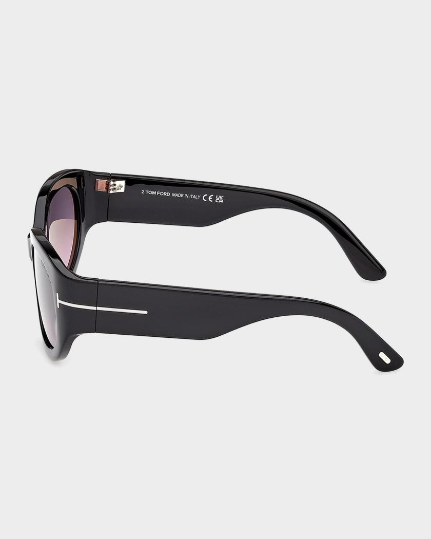 Tom Ford Talullah sunglasses black Tom Ford Tallulah-02 Sunglasses FT1311 01D Shiny Black - eye  main image 4