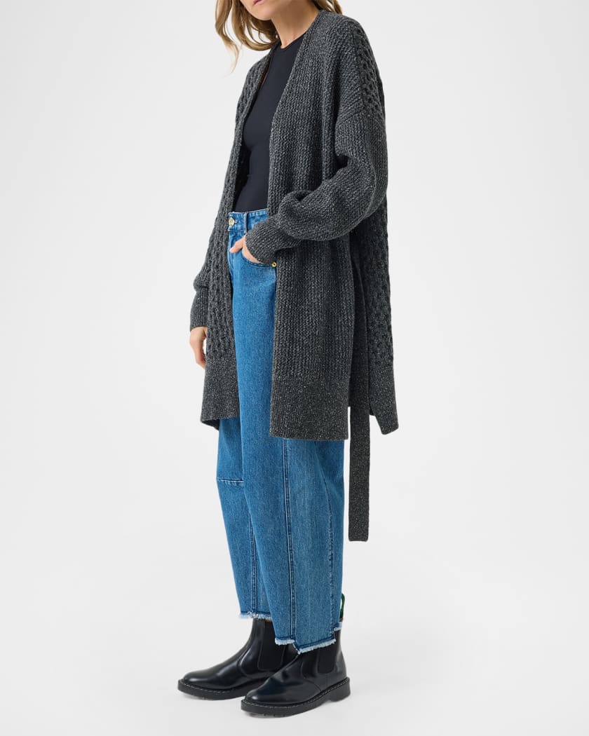 鬼レア　Roen　DRAPE NORDIC CARDIGAN　ブラック Dale of Norway - 140th Anniversary Woman's Cardigan: Black/Off