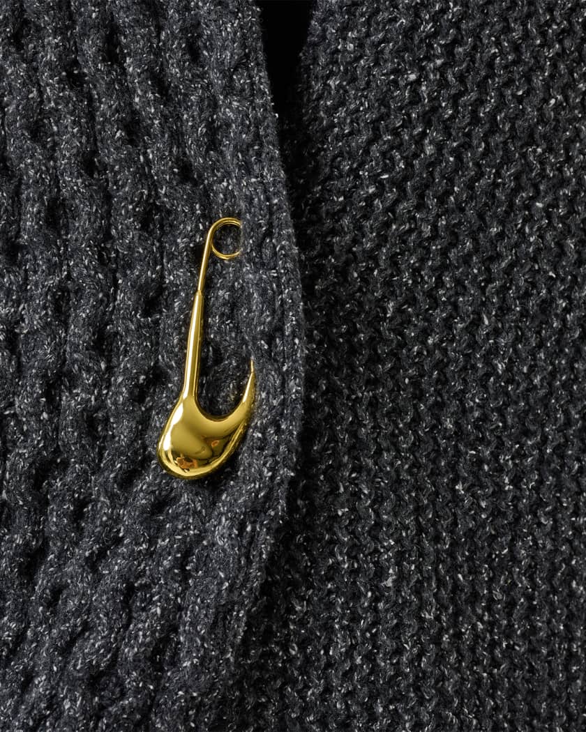 鬼レア　Roen　DRAPE NORDIC CARDIGAN　ブラック Akyn Studio Kora Contrast Knit Wrap Cardigan | Neiman Marcus