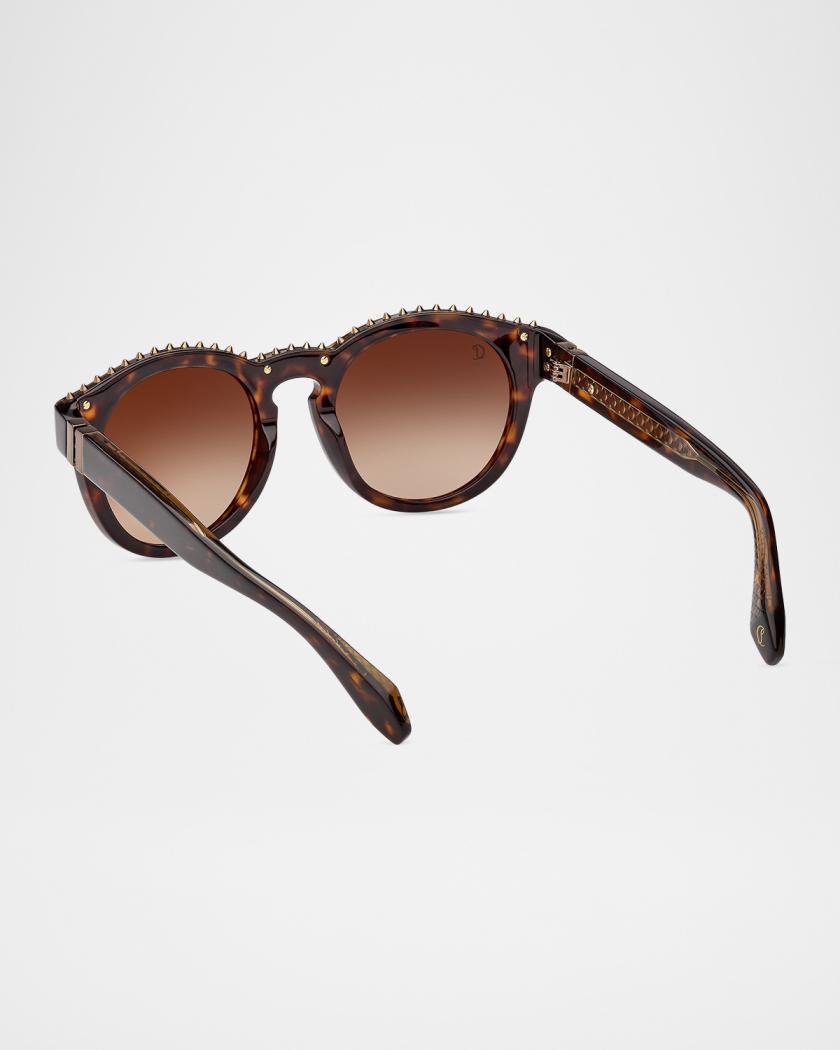 Christian Louboutin Anouk 53mm Round Sunglasses | Neiman Marcus display picture 1