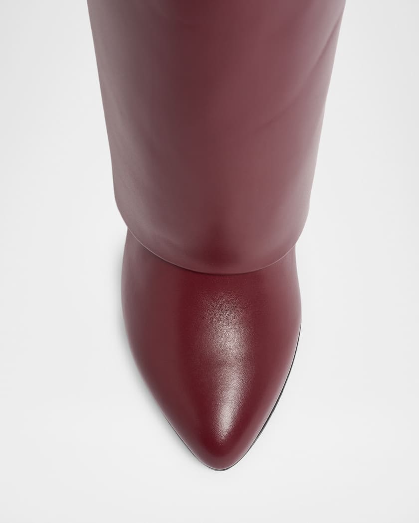 Leather Knee-High Boots