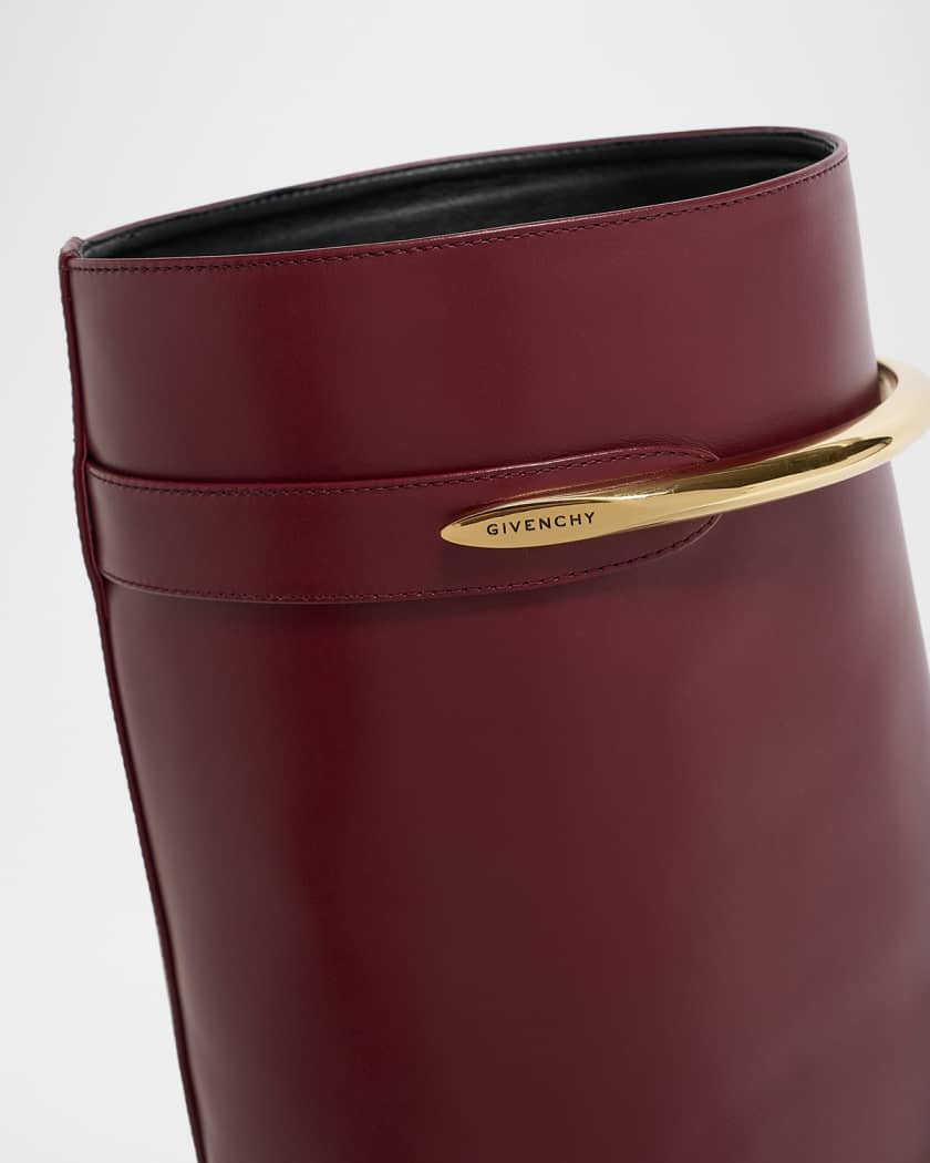 Leather Knee-High Boots